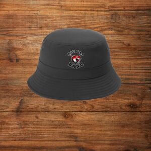 Black bucket hat with Wildcat Band emblem